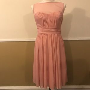 David’s Bridal bridesmaid | Ballet pink